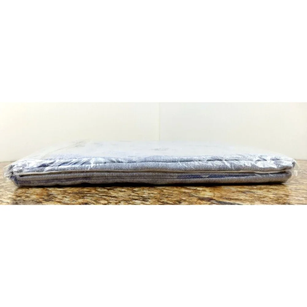NEW Heather Blue Cotton Tablecloth 60x84‎ Oblong Holiday Collections Peace Love